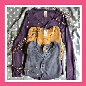 ❣️NEW❣️EUC Faded Glory Henley Bundle